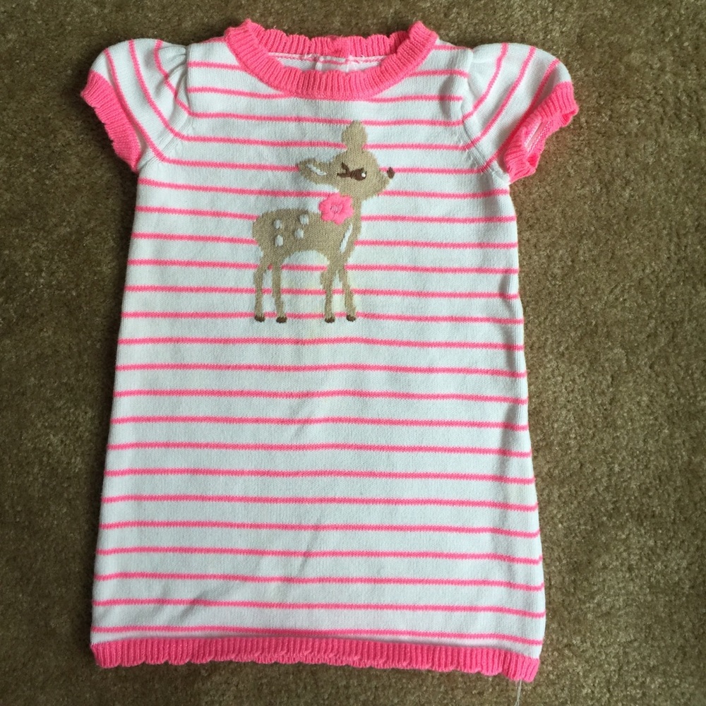 Gymboree girls striped sweater dress 18-24 Month