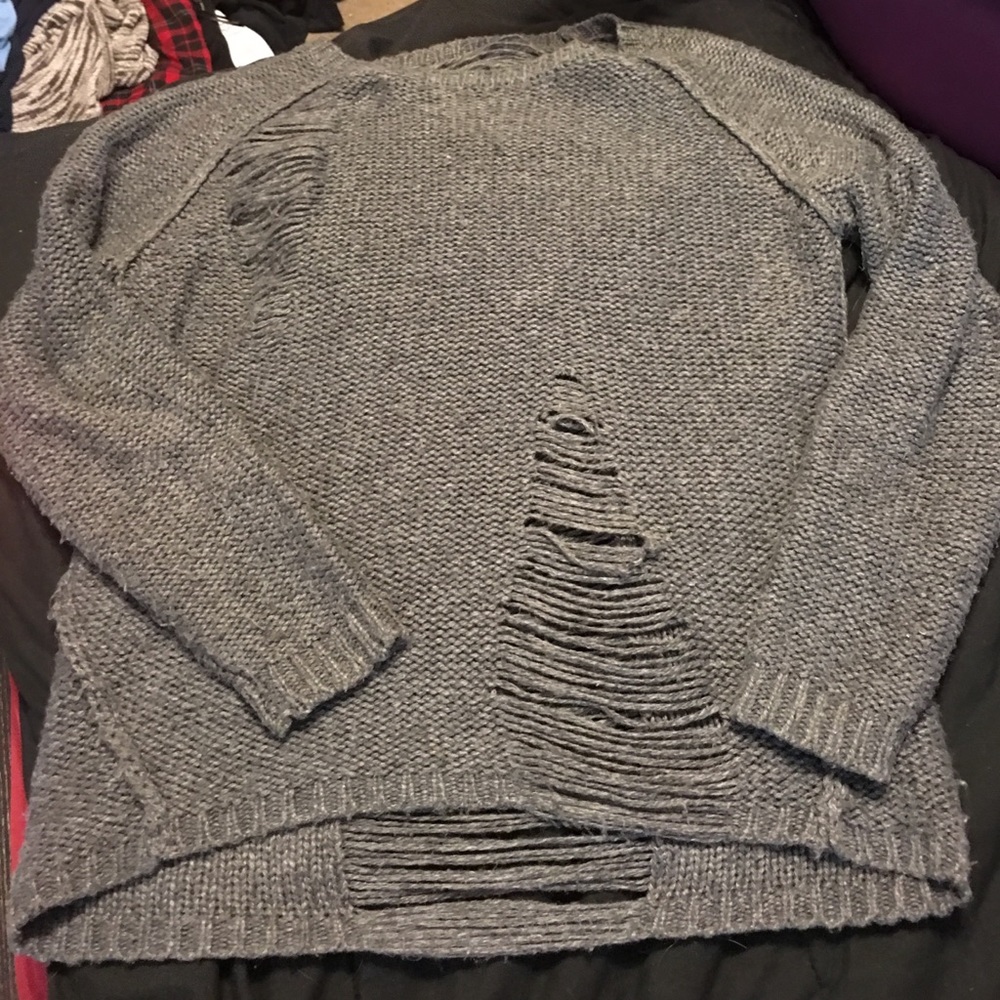 Distressed / ripped sweater from urban outfitters
