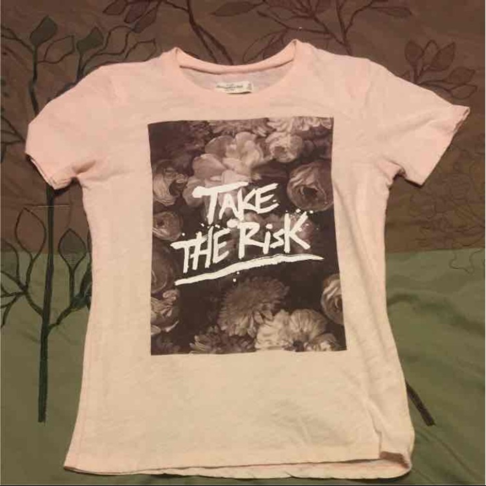 Rose pink floral t-shirt