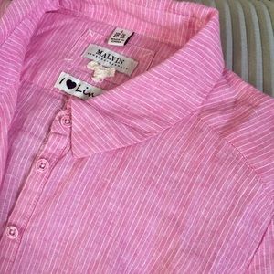 Malvin linen shirtdress