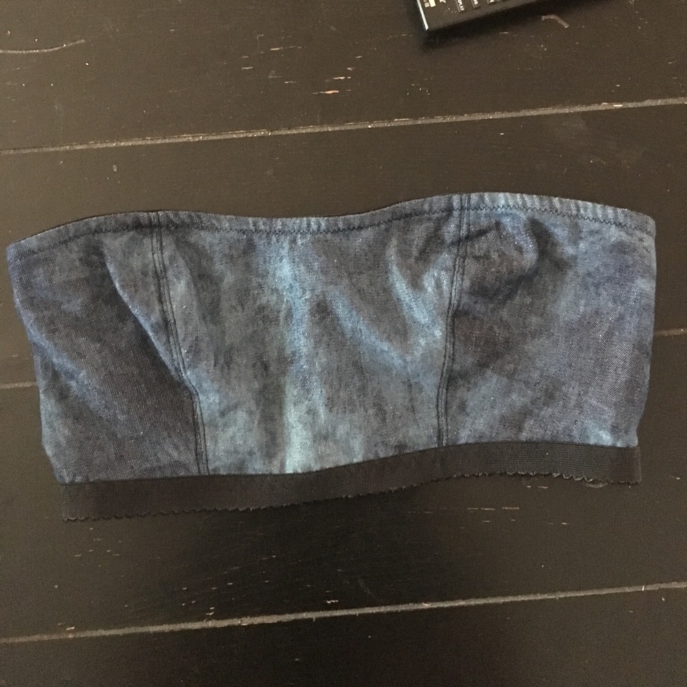 Denim cage bralette