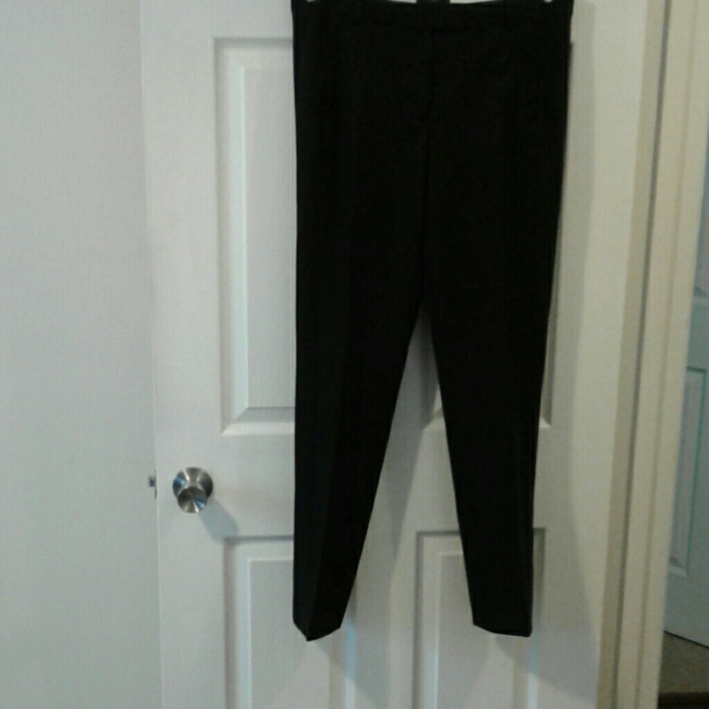 Black j crew ankle length pants