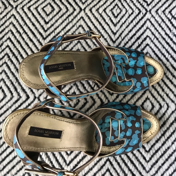 Auth Louis Vuitton Platform sandals - Picture 2 of 4