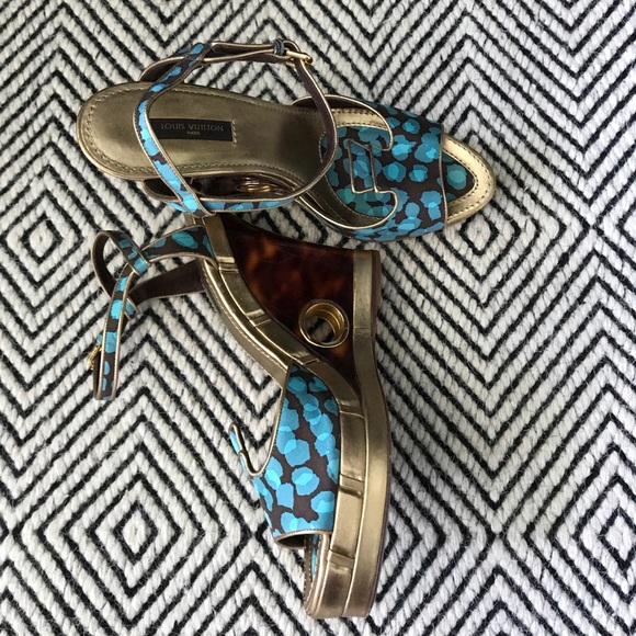 Auth Louis Vuitton Platform sandals - Picture 3 of 4