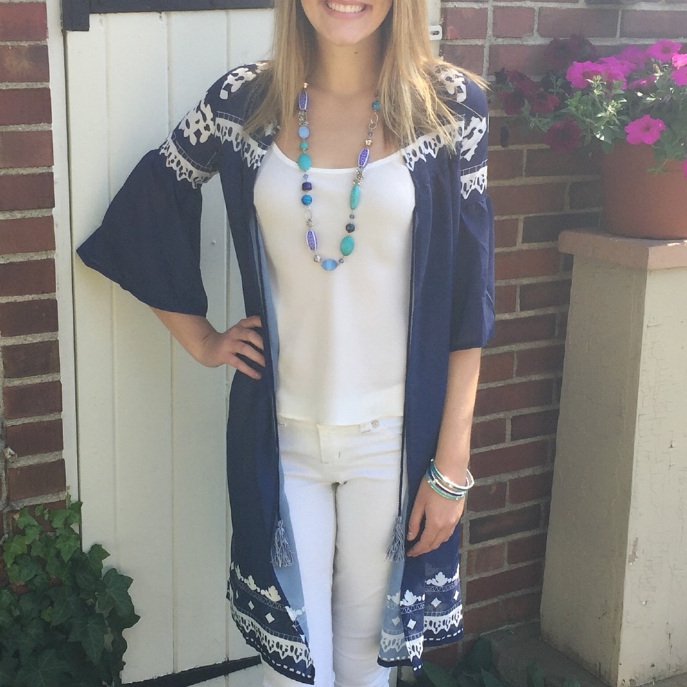 Beautiful blue and white kimono!