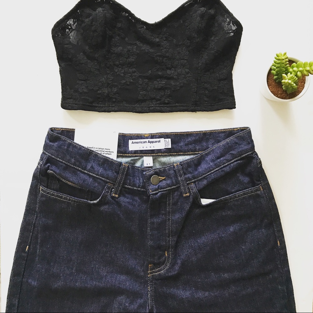 American Apparel Straight Leg Jean NWT RARE