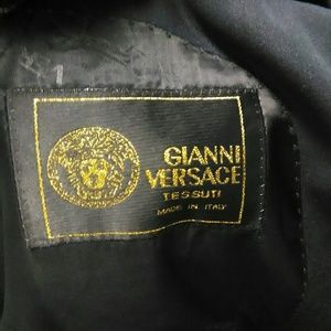 Black Versace jacket two button