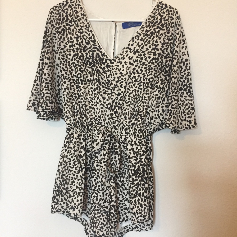 Cheetah Print Romper