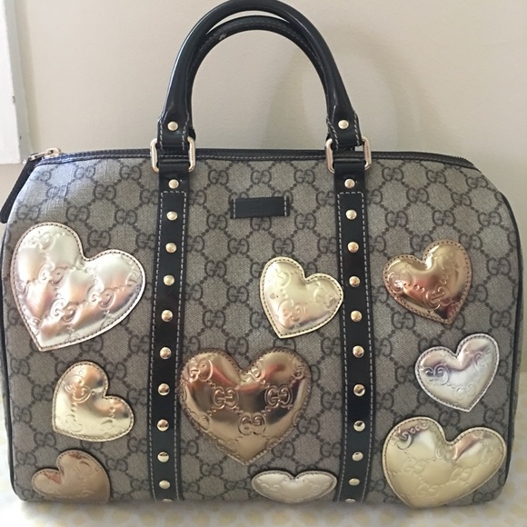 Authentic Gucci Heart ❤️ 💕 Love Boston Bag - Picture 3 of 8