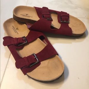 AEO Double Buckle Sandals