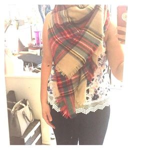 Plaid Blanket Scarf