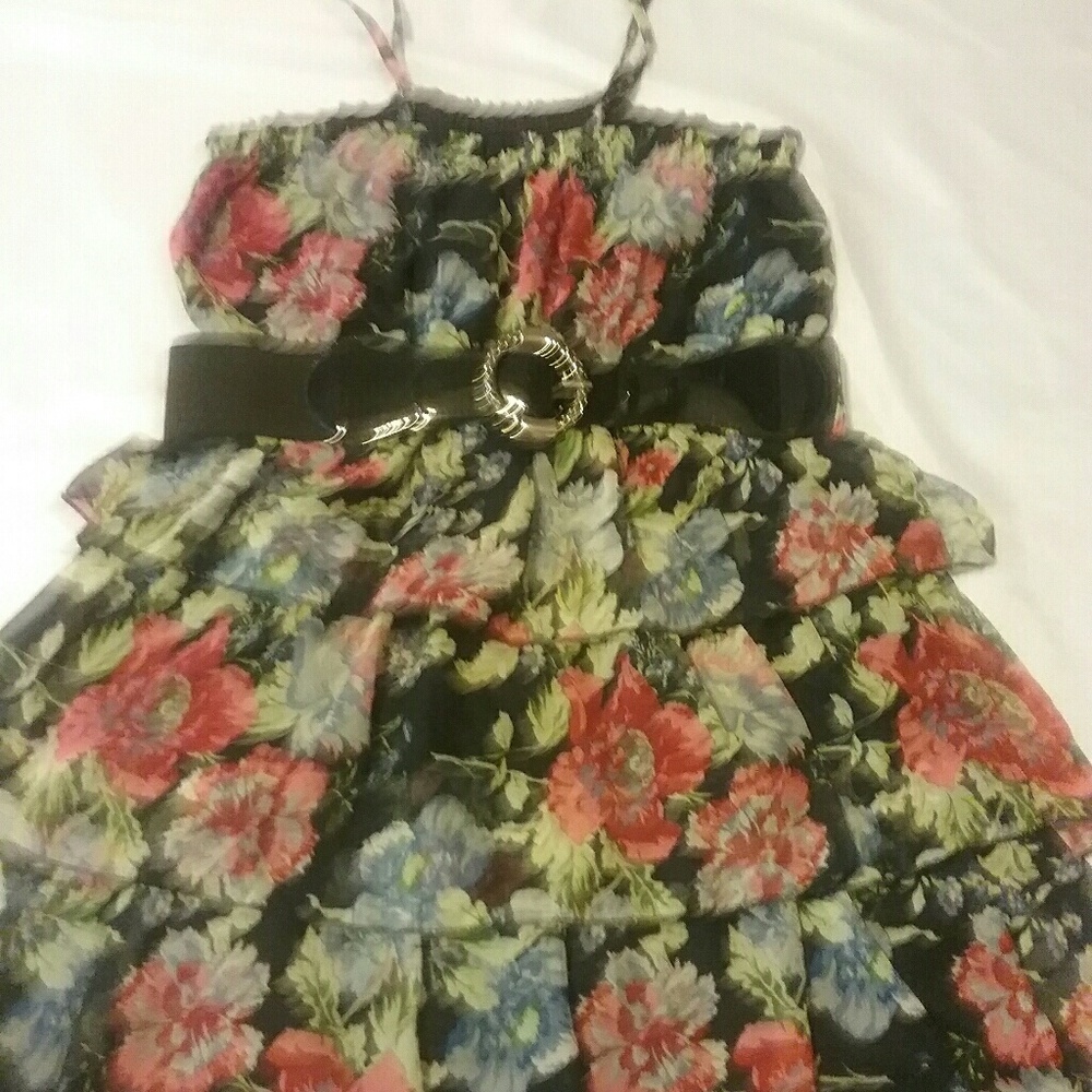 Multi colored flower dress