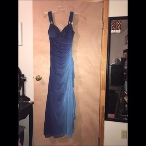 Blue prom dress