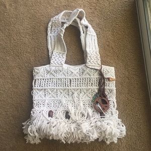 Lucky Brand macrame bag