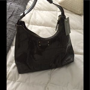 Kate spade grey patent purse