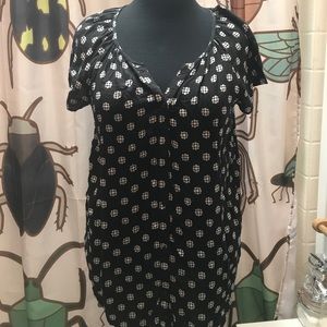 Black button up blouse