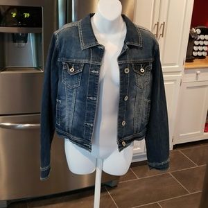 Maurices denim jacket sz large