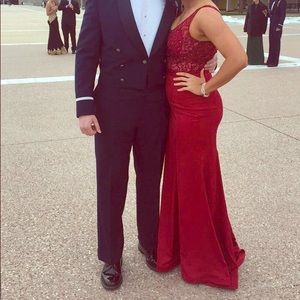 2017 Red Elizabeth K dress promgirl.com