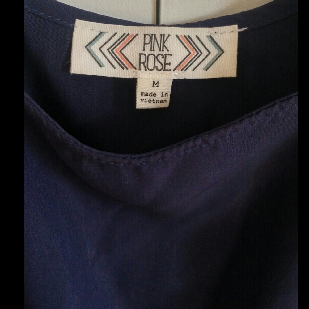Pink Rose, Navy blue dress - Picture 4 of 5