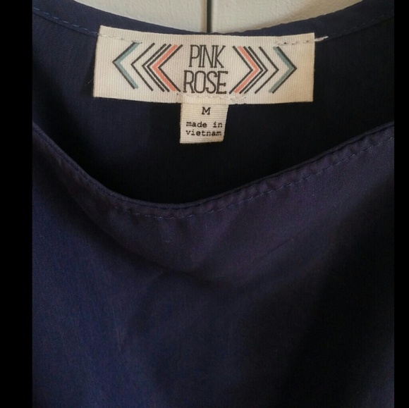 Pink Rose, Navy blue dress - Picture 4 of 5