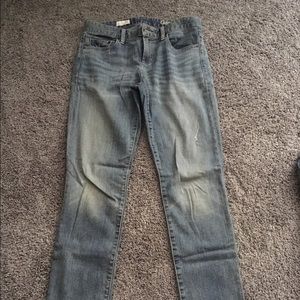 NWOT Gap Real Straight Distressed jeans sz 27 (4)