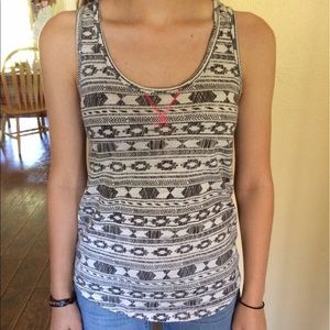MOSSIMO Racerback Printed Tank Top