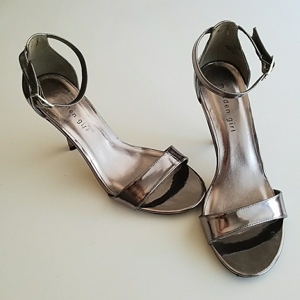 Metallic Strap Heels