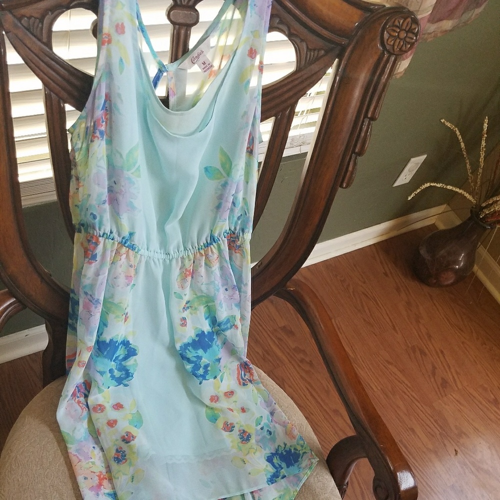 Floral High/Low Dress