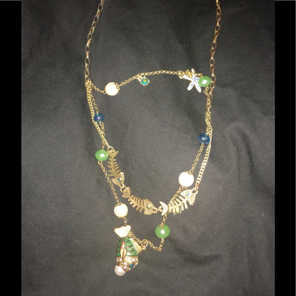 Betsey Johnson sea themed multi-layer  necklace
