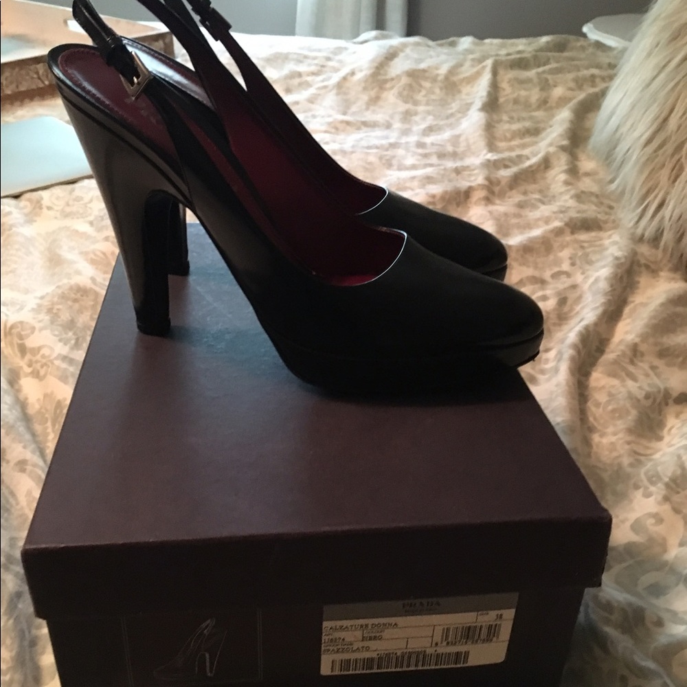 Prada platform heel