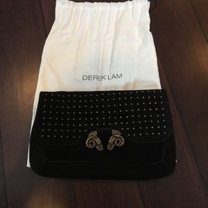 Derek Lam suede clutch