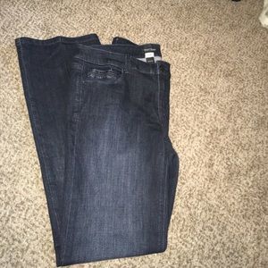 White House black market dark blue jeans