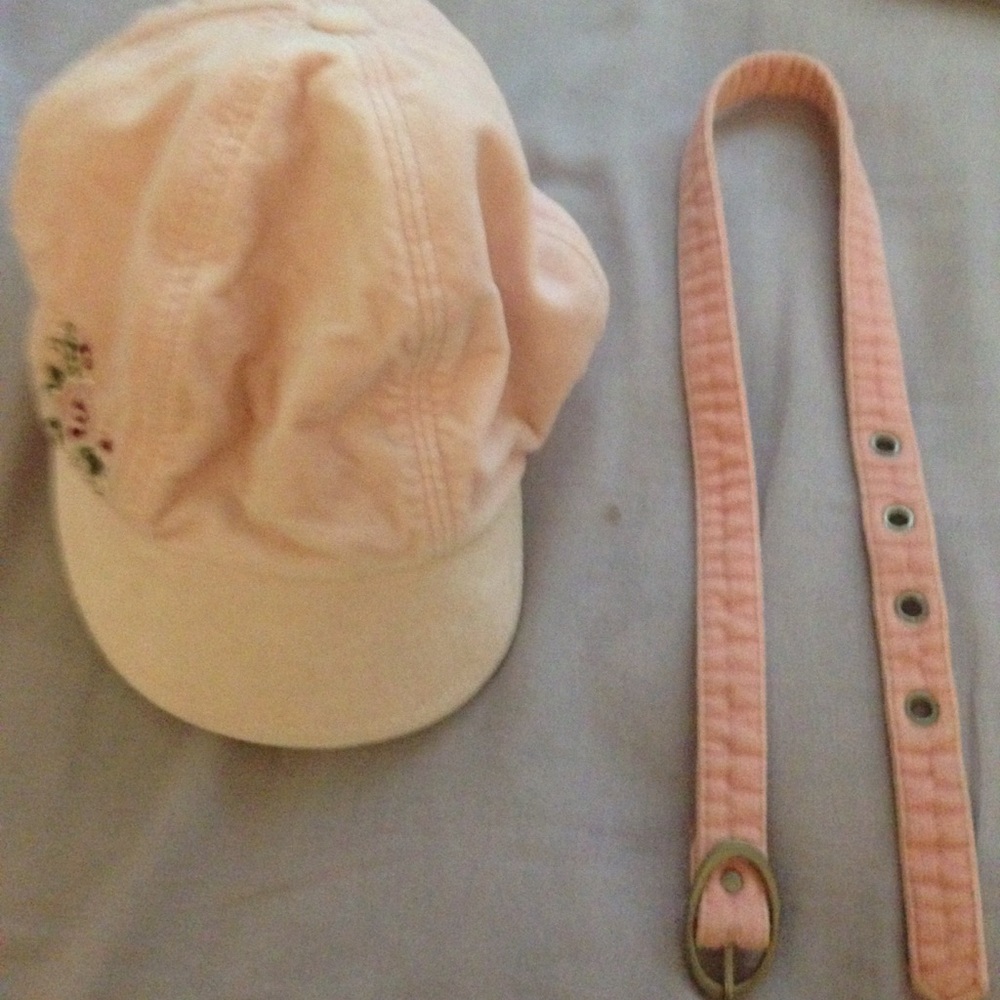 SUMMER SALE! Pink girls belt and hat!