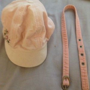SUMMER SALE! Pink girls belt and hat!