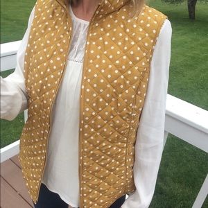 Polka Dot Quilted Vest