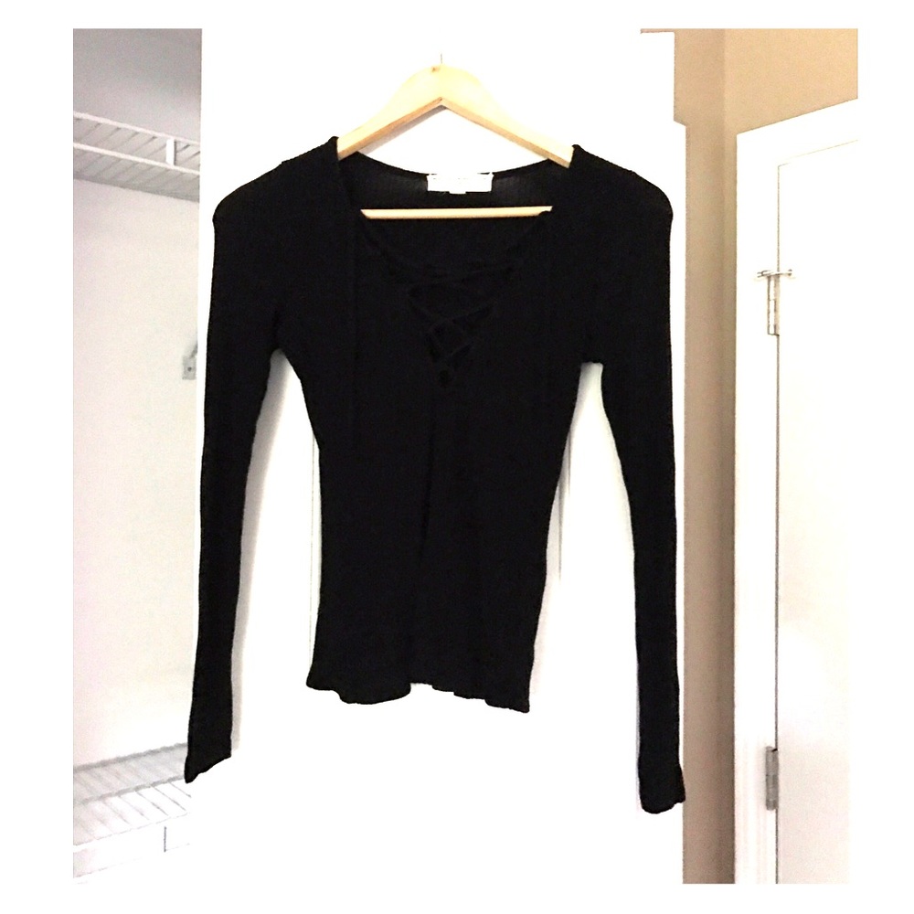 Project Social T Lace-Up Top