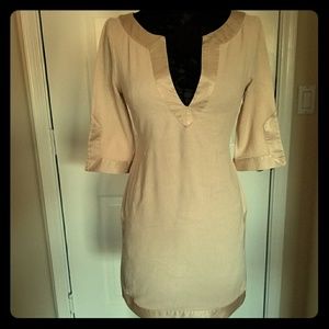 Bebe dress sizeM color tan/ beige