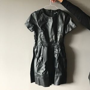 Leather (faux) dress