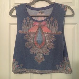 Patterned Crop Top