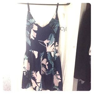 Never worn leaf print romper!