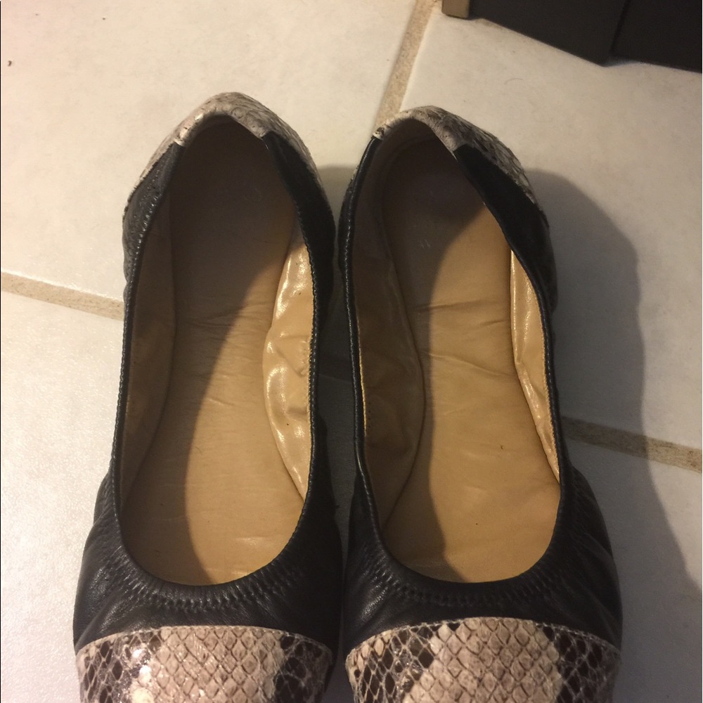 Bi-colored flats from saks 5th avenue