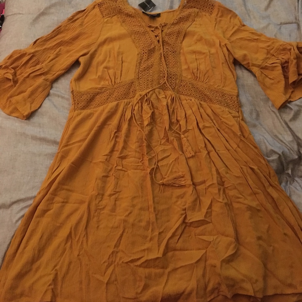 Ashley Stewart Sunflower bohemian style dress