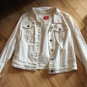 White jean jacket