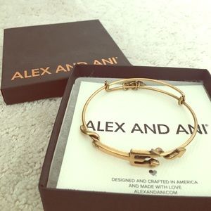 Alex and Ani Trident Wrap in Gold