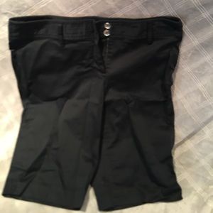 Black MK Bermuda shorts