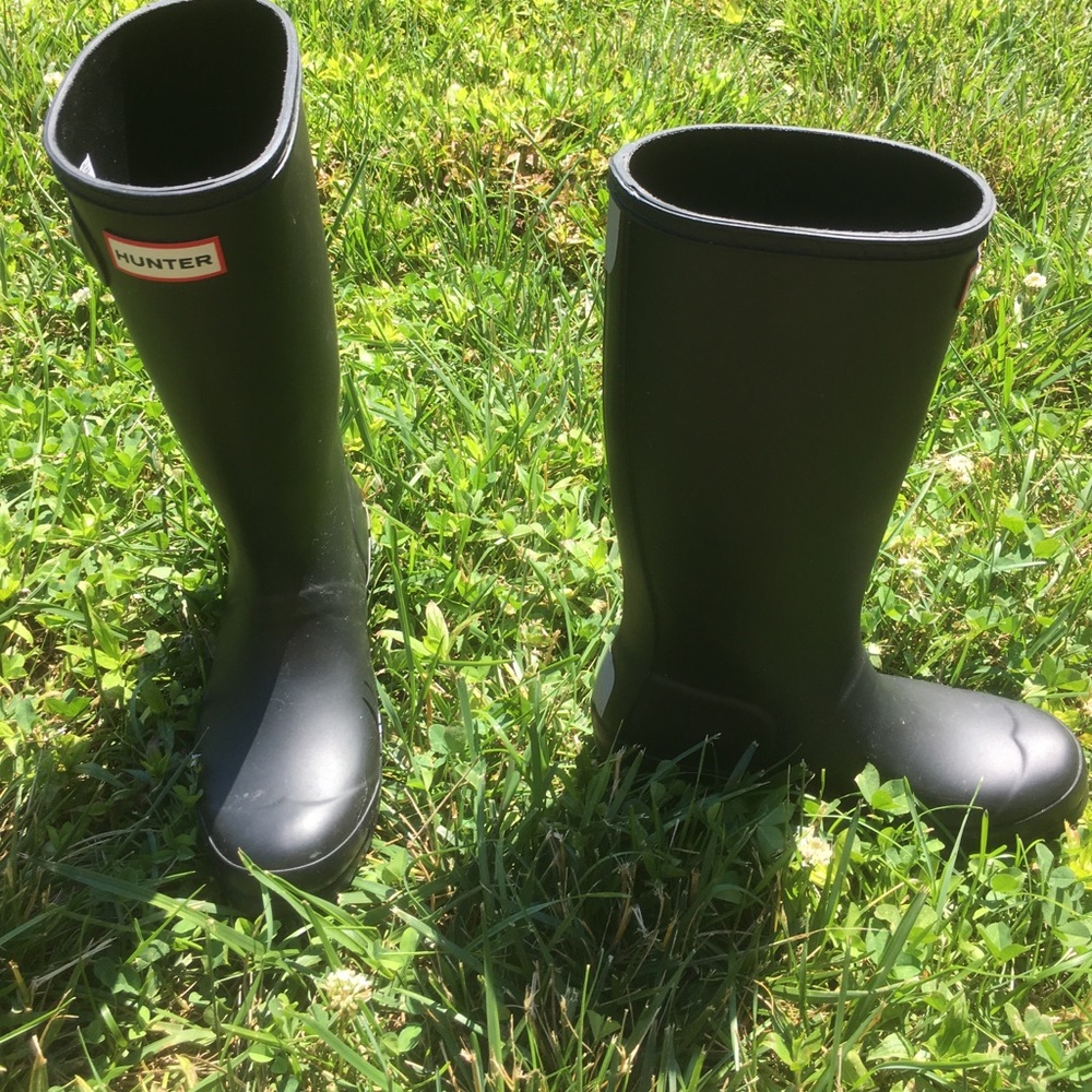 Hunter Kids Black Rain Boots