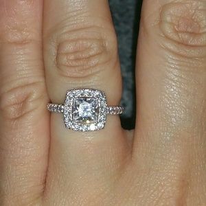 Brand new white gold engagement rings