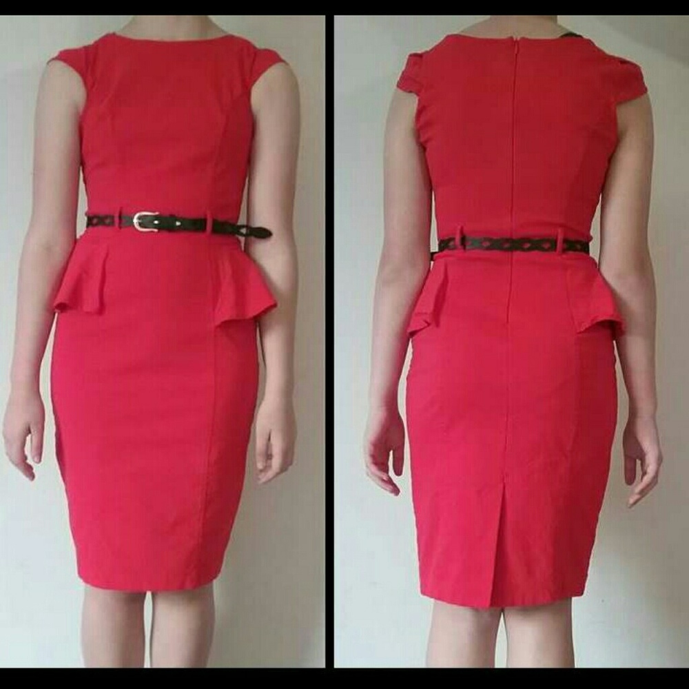 Hot red dress