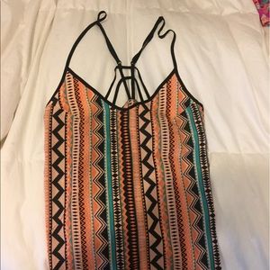 Tribal pattern tank top