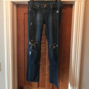 J. Crew distressed jeans!